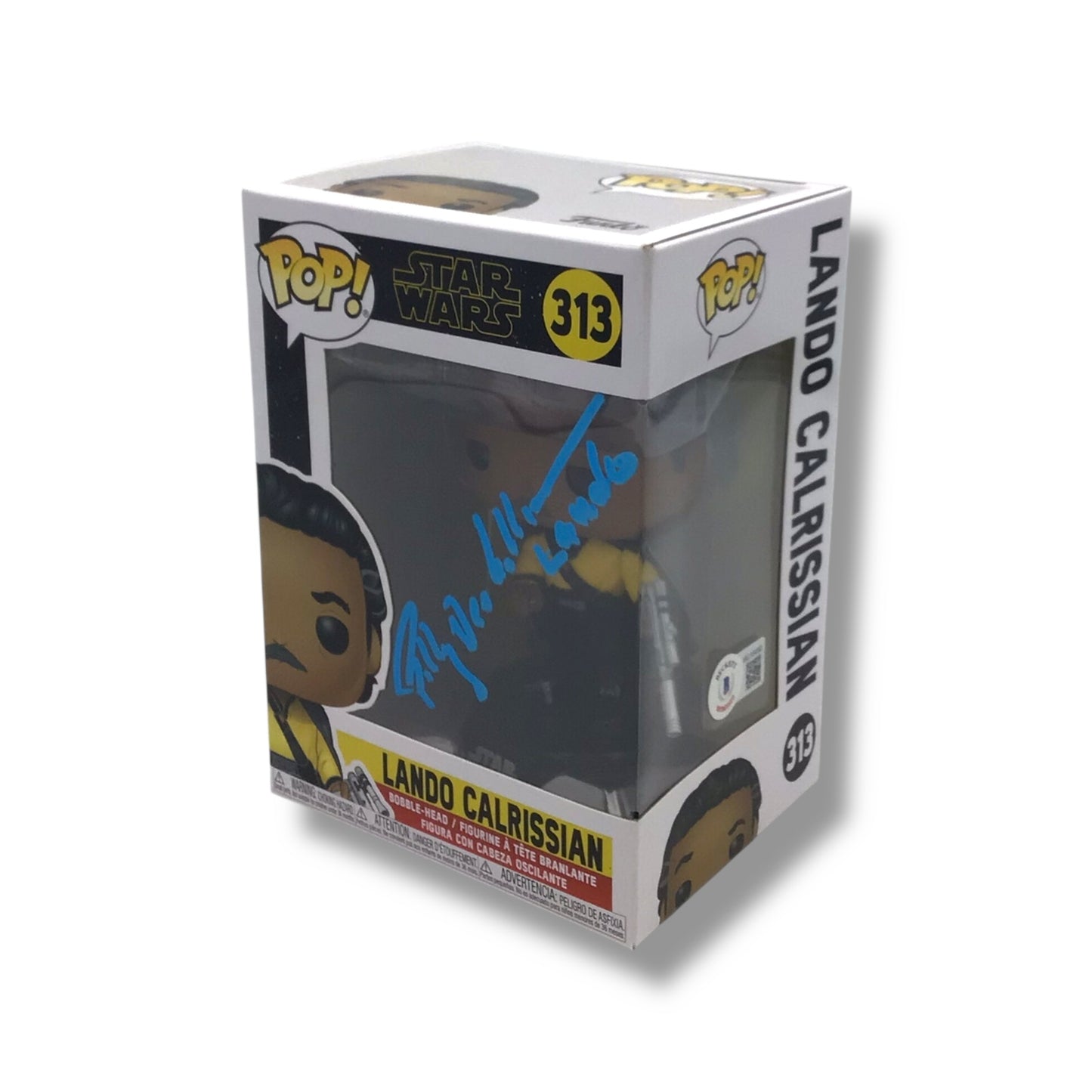 Funko POP! - Star Wars (#313) Lando Calrissian Vinyl Figure | Signed by Billy Dee Williams
