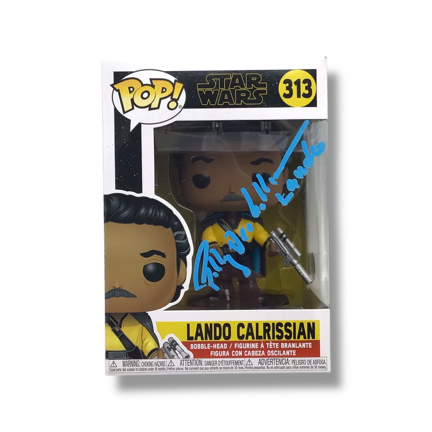 Funko POP! - Star Wars (#313) Lando Calrissian Vinyl Figure | Signed by Billy Dee Williams