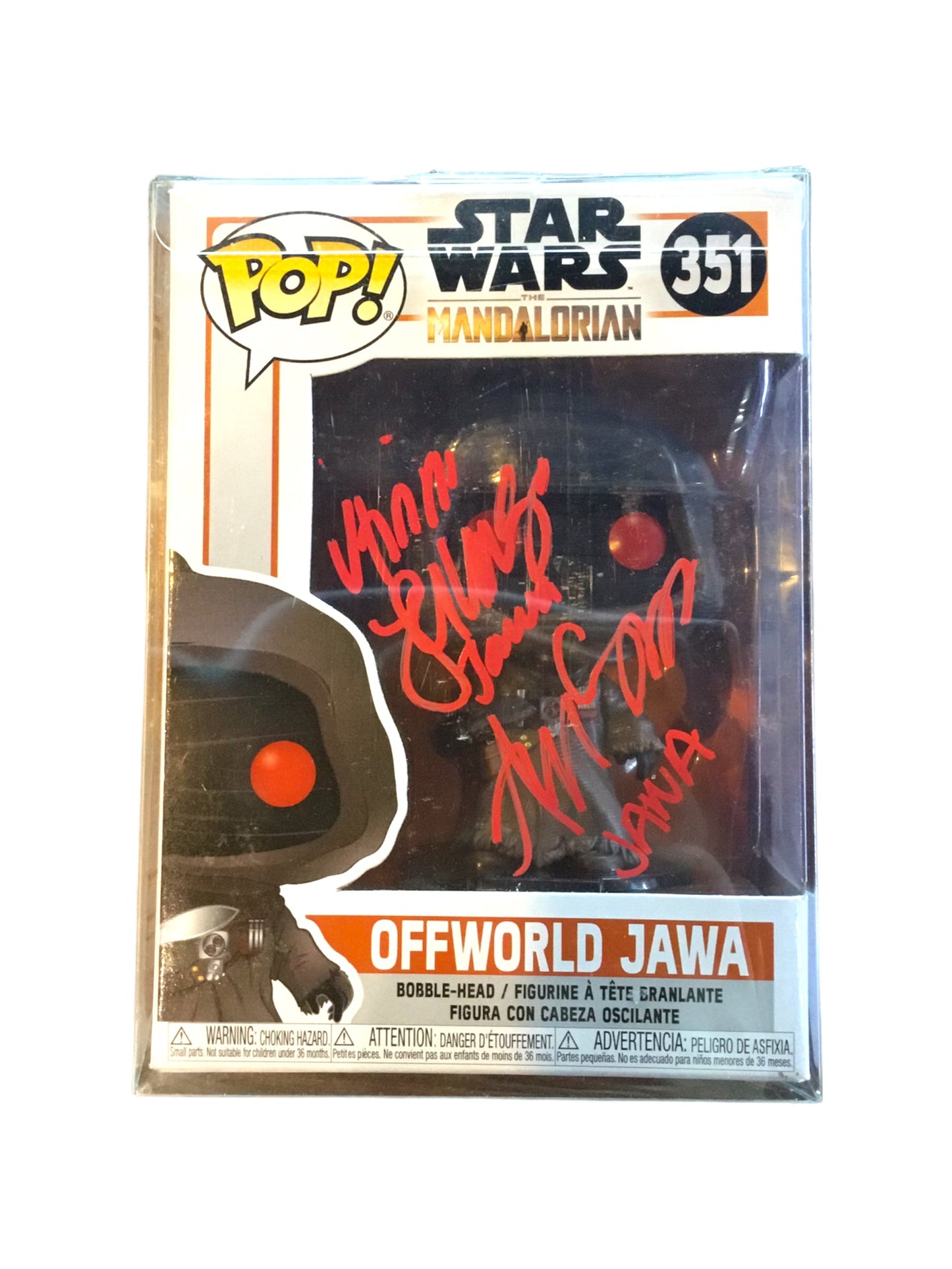 Funko POP! Star Wars The Mandalorian Offworld Jawa 351 SIGNED