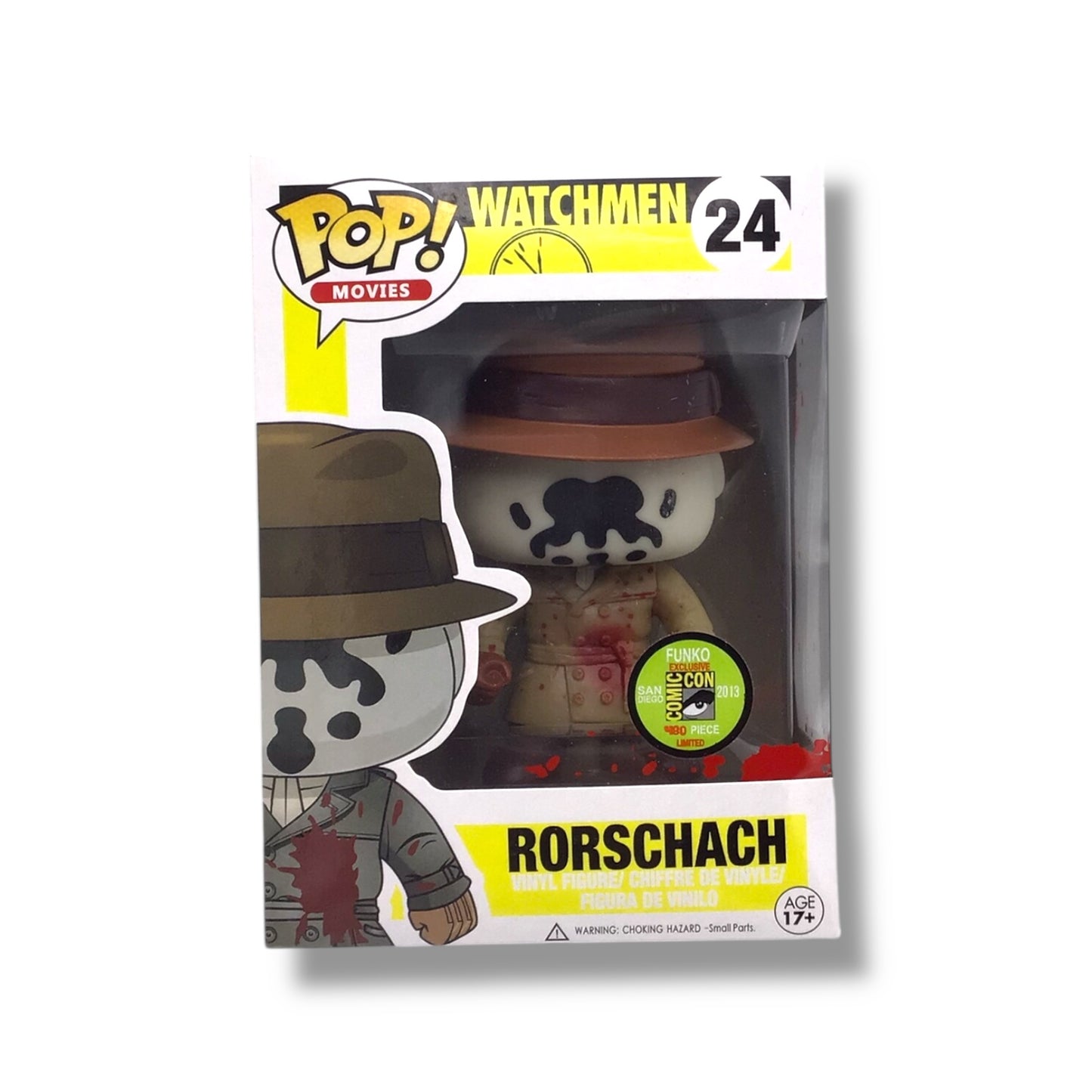 Funko POP! - Watchmen (#24) Rorschach Vinyl Figure | 2013 SDCC Exclusive