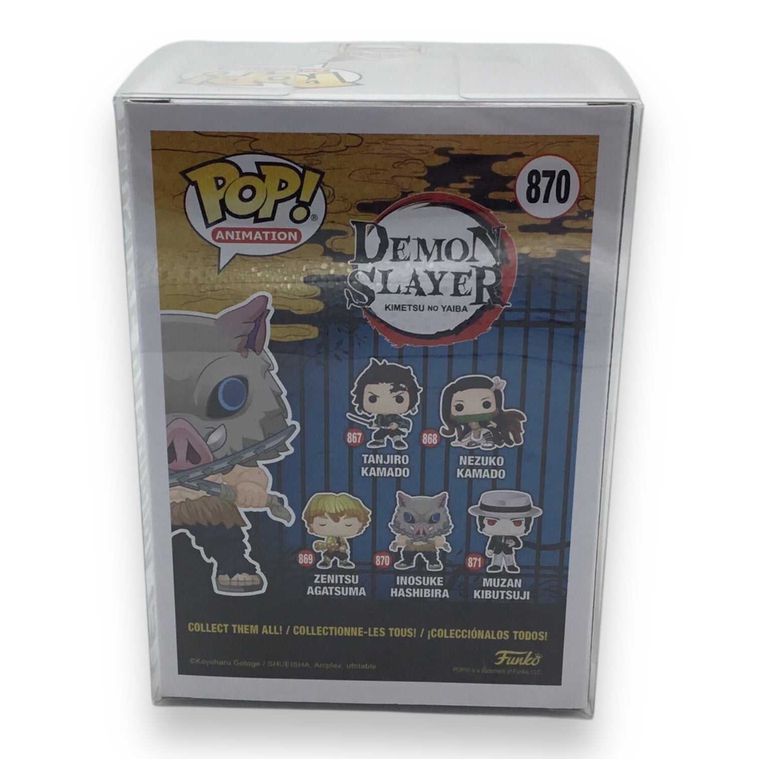 Funko Pop! Animation Inosuke Hashibira #870 Signed by Bryce Papenbrook