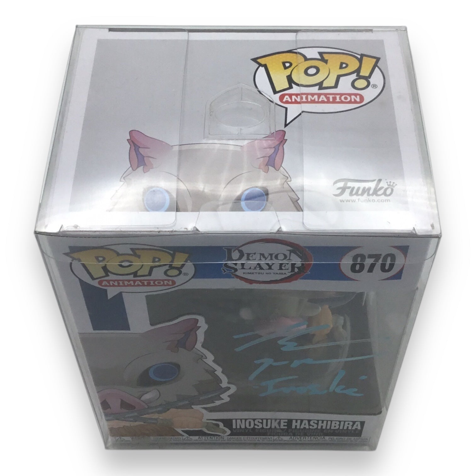 Funko Pop! Animation Inosuke Hashibira #870 Signed by Bryce Papenbrook