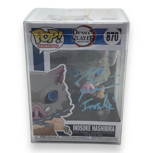 Funko Pop! Animation Inosuke Hashibira #870 Signed by Bryce Papenbrook