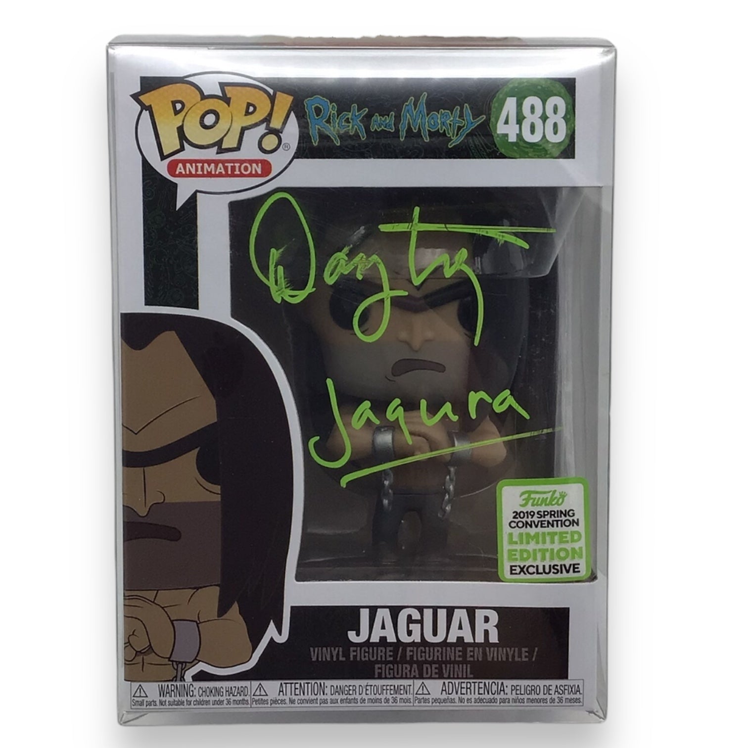 Funko Pop! Animation Rick and Morty Jaguar #488 - Signed by Danny Trejo