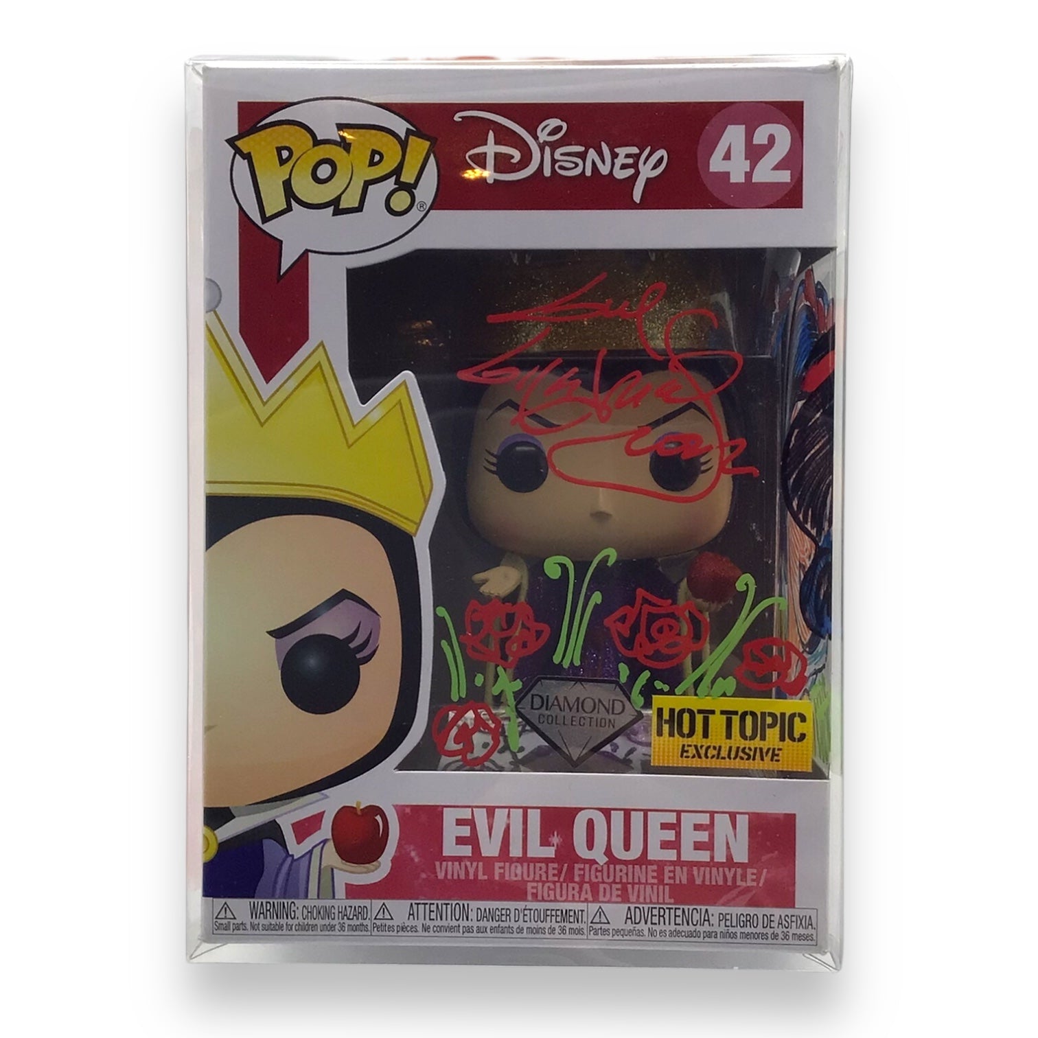 Funko Pop! Disney Evil Queen #42 - Signed by Guy Gilchrist, Hot Topic Exclusive