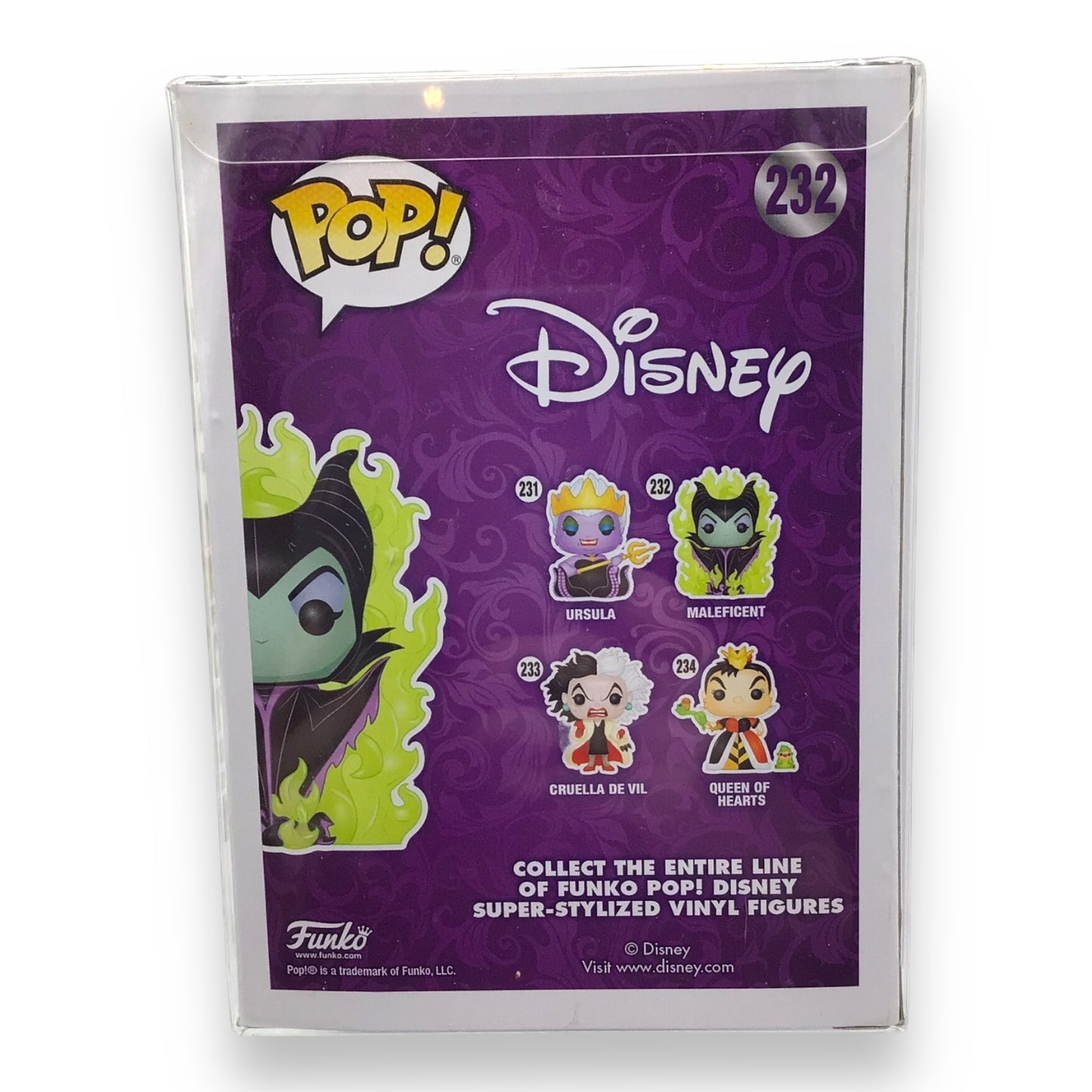 Funko Pop! Disney Maleficent #232 - Signed by Guy Gilchrist, Hot Topic Exclusive