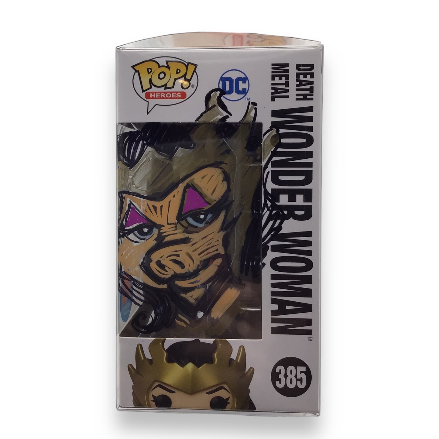 Funko Pop! Heroes Death Metal Wonder Woman #385 - Signed by Guy Gilchrist
