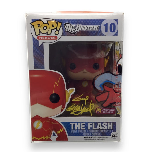 Funko Pop! Heroes The Flash #10 - Signed by Guy Gilchrist