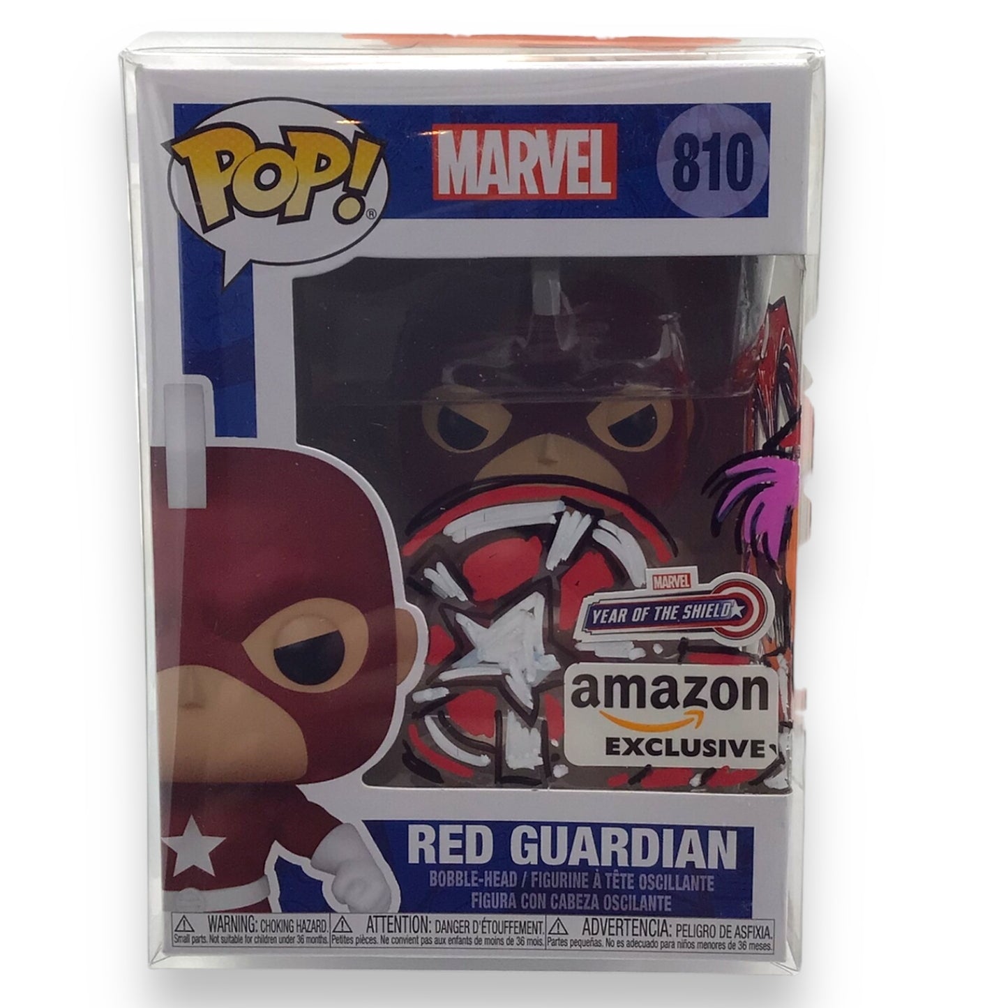Funko Pop! Marvel Red Guardian #810 - Signed by Guy Gilchrist, Amazon Exclusive