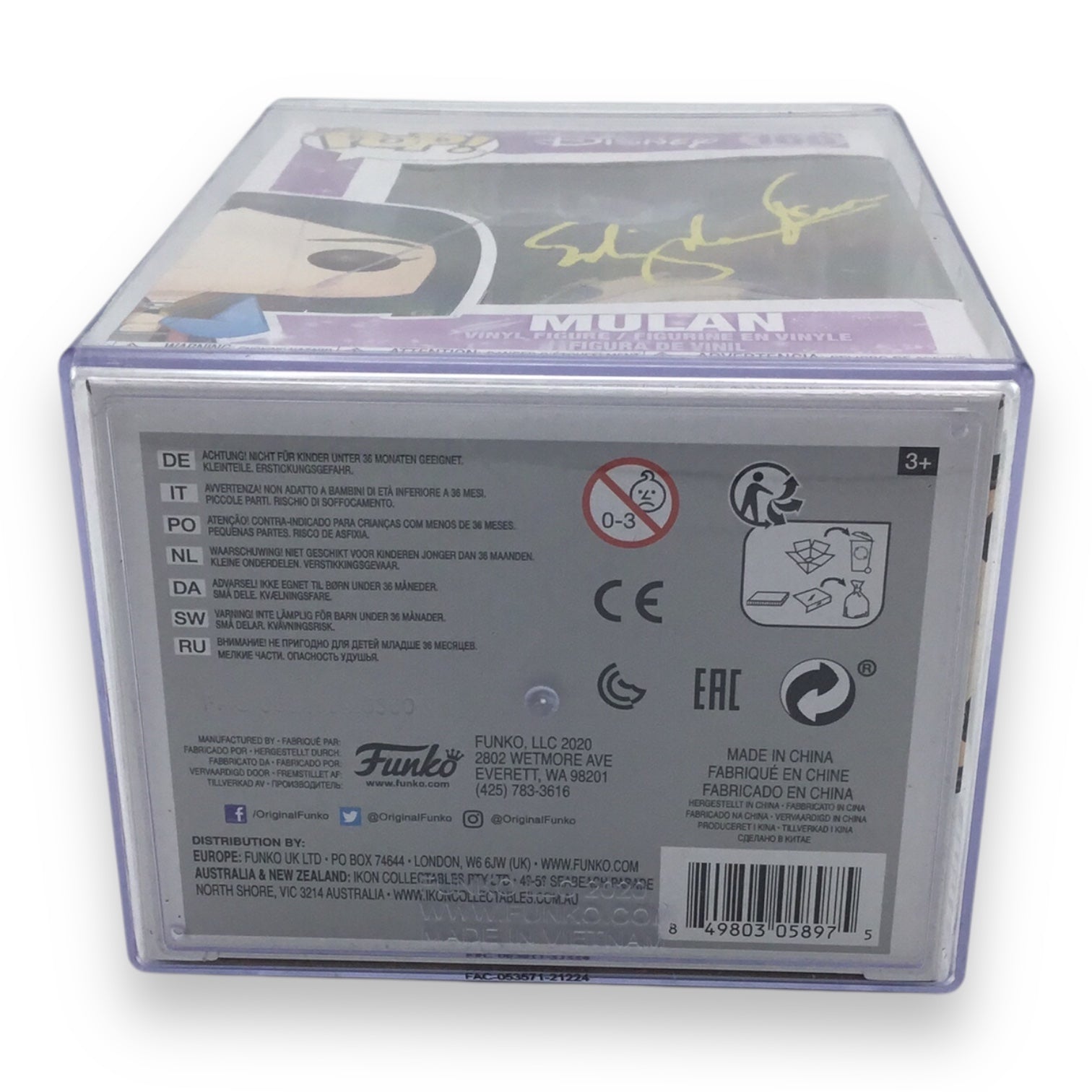 Funko Pop! Mulan #166 Signed by Ming-Na Wen