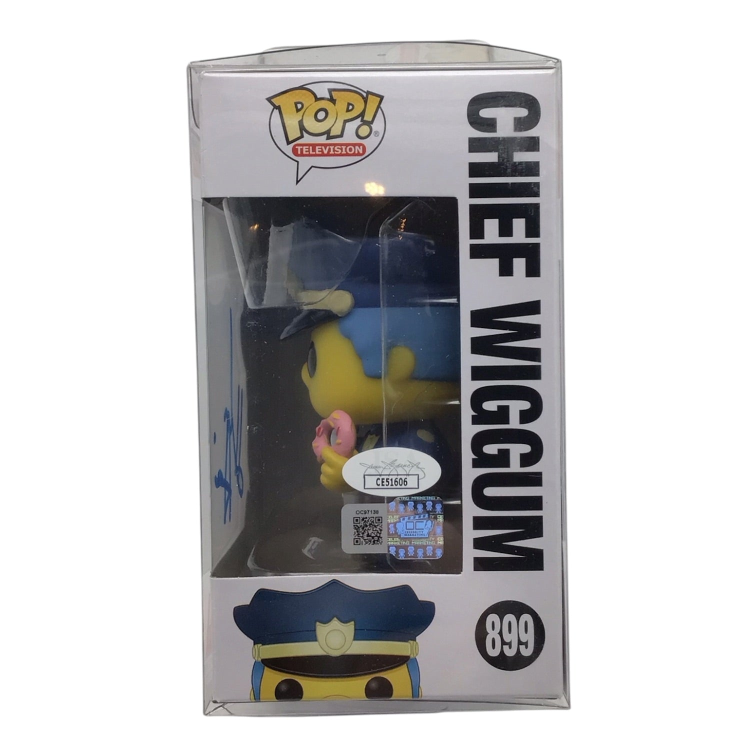 Funko Pop! Simpsons Chief Wiggum #899 Signed by Hank Azaria - JSA Certified