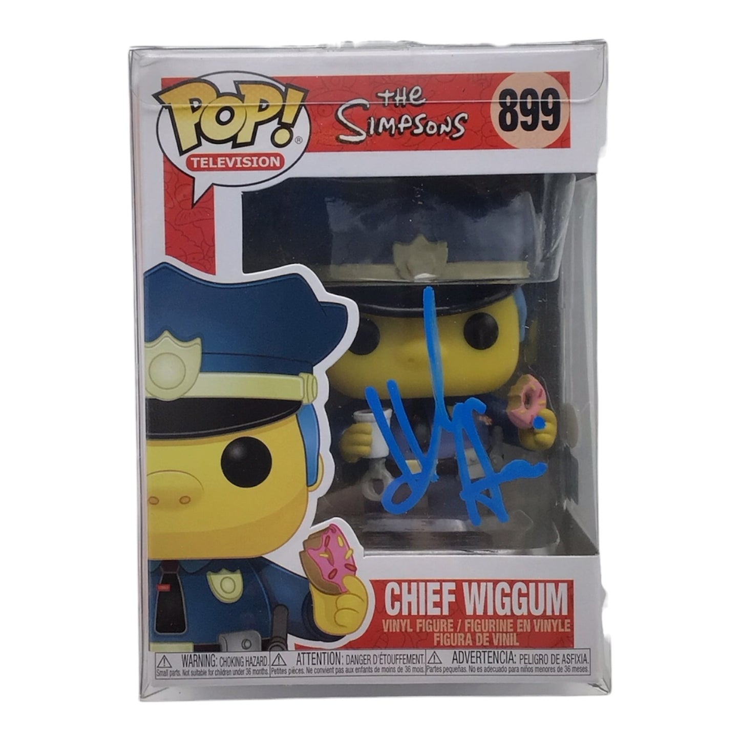 Funko Pop! Simpsons Chief Wiggum #899 Signed by Hank Azaria - JSA Certified
