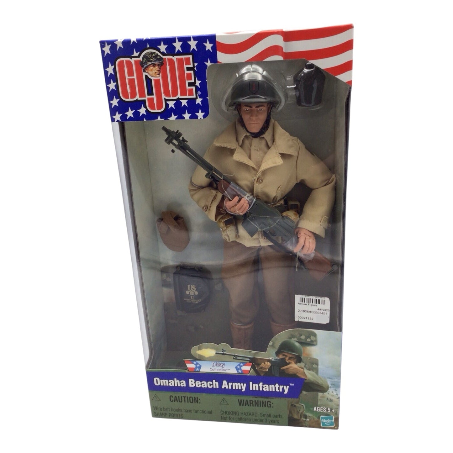 GI JOE Omaha Beach Army Infantry 12'" Figure 2001 D-Day Collection