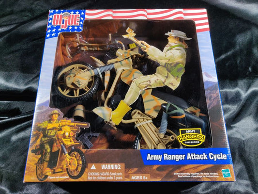 GI Joe Army Rangers Collection - Army Ranger Attack Cycle New Hasbro 2002