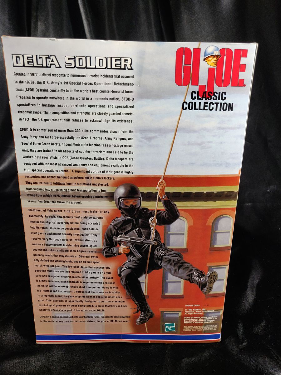 GI Joe Classic Collection - Delta Soldier 12" New Sealed Hasbro 1999