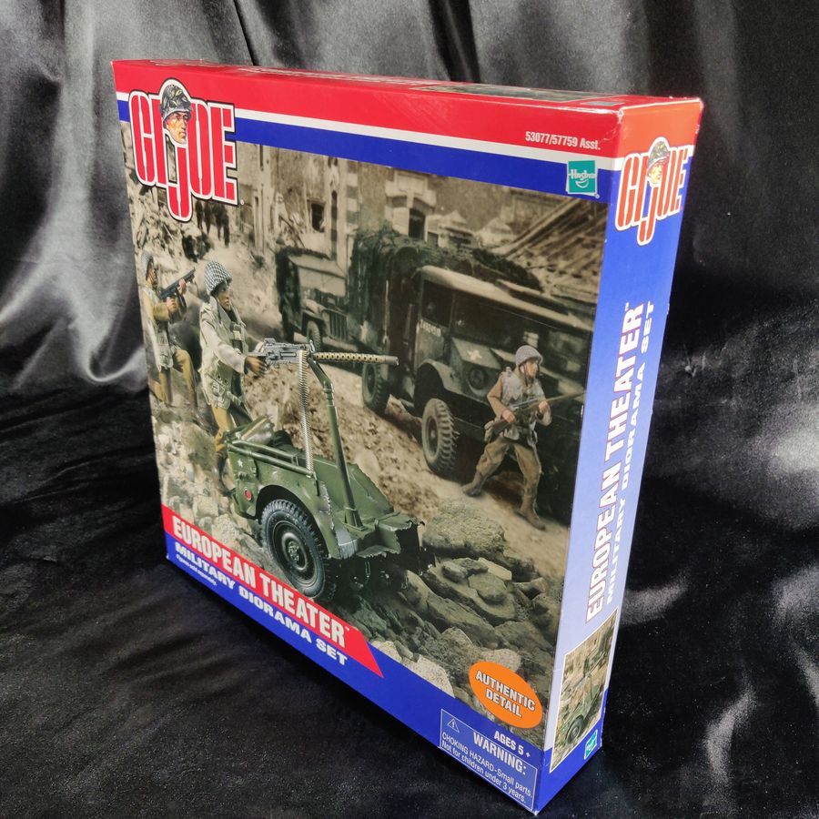 Gi Joe European Theater Military Diorama Set 2001 New Sealed Hasbro 