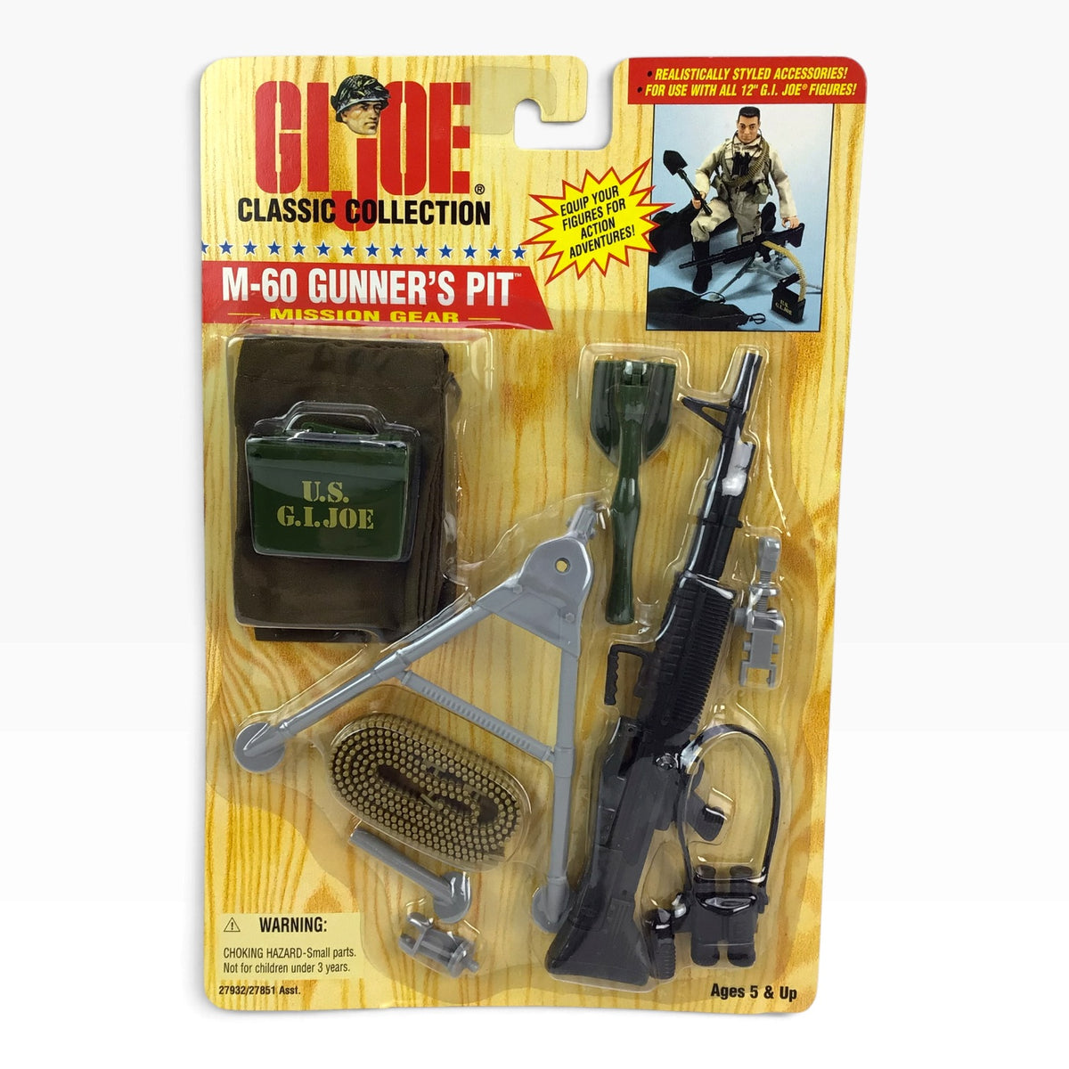GI Joe M-60 Gunner's Pit Mission Gear Set (1997) – Hasbro Classic Collection #27932