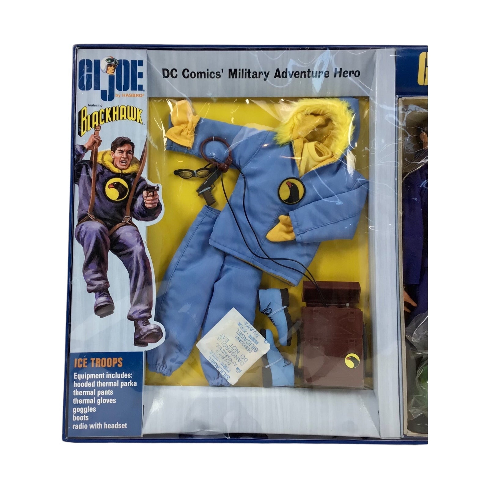 GIJOE Blackhawk 12" Action Figure DC Comic Military Adventure Hero Box HASBRO 2002.