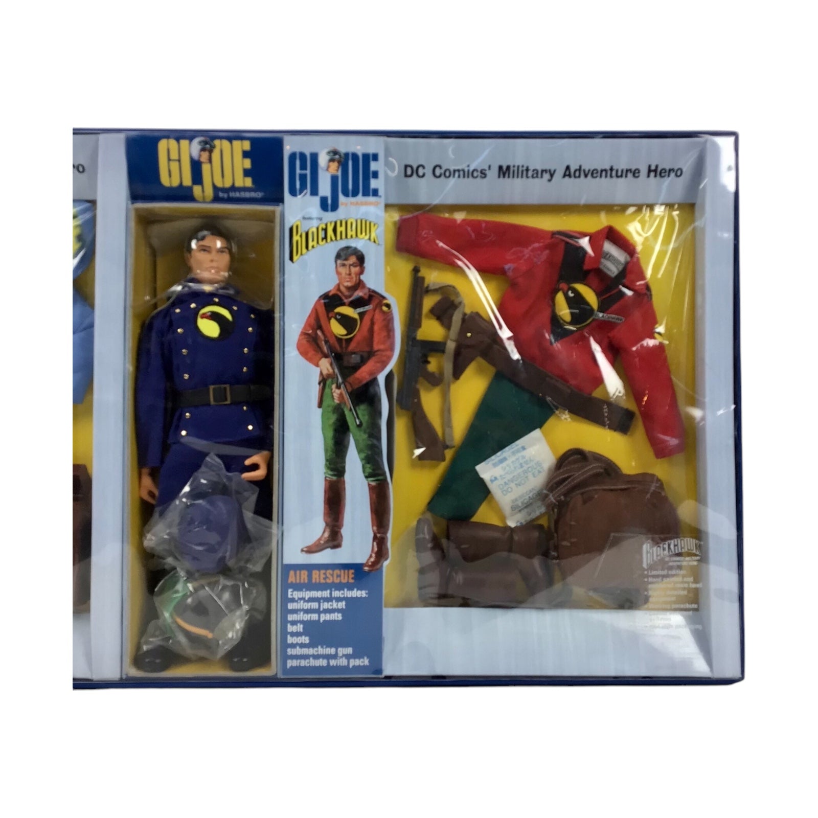 GIJOE Blackhawk 12" Action Figure DC Comic Military Adventure Hero Box HASBRO 2002.