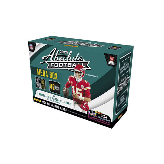 2025 Absolute Football Target Mega Box - 42 Cards per box 1 Auto or Mem. card per box