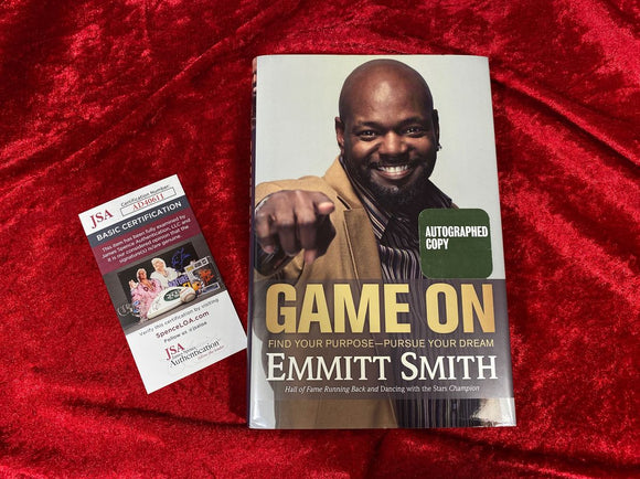 Game On: Find Your Purpose Pursue Your Dream Signed by Emmitt Smith