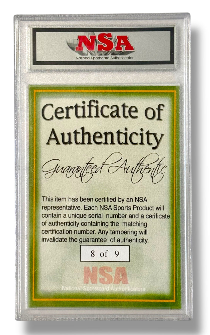 Game Used Memorabilia Tony Parker 8 of 9 NSA Graded
