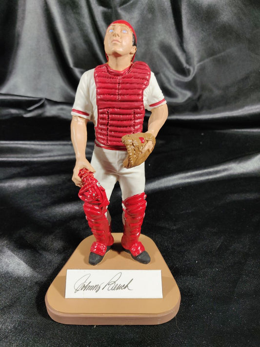 Gartlan Johnny Bench Autographed Cold Cast Baseball Figure #1747/1989 Certified