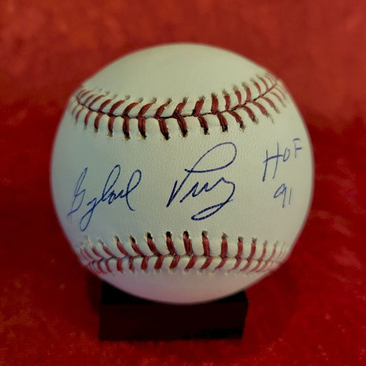 Gaylord Parry Guaranteed Authentic Autographed Baseball Sweet Spot Monogrammed w/ H.O.F. 91