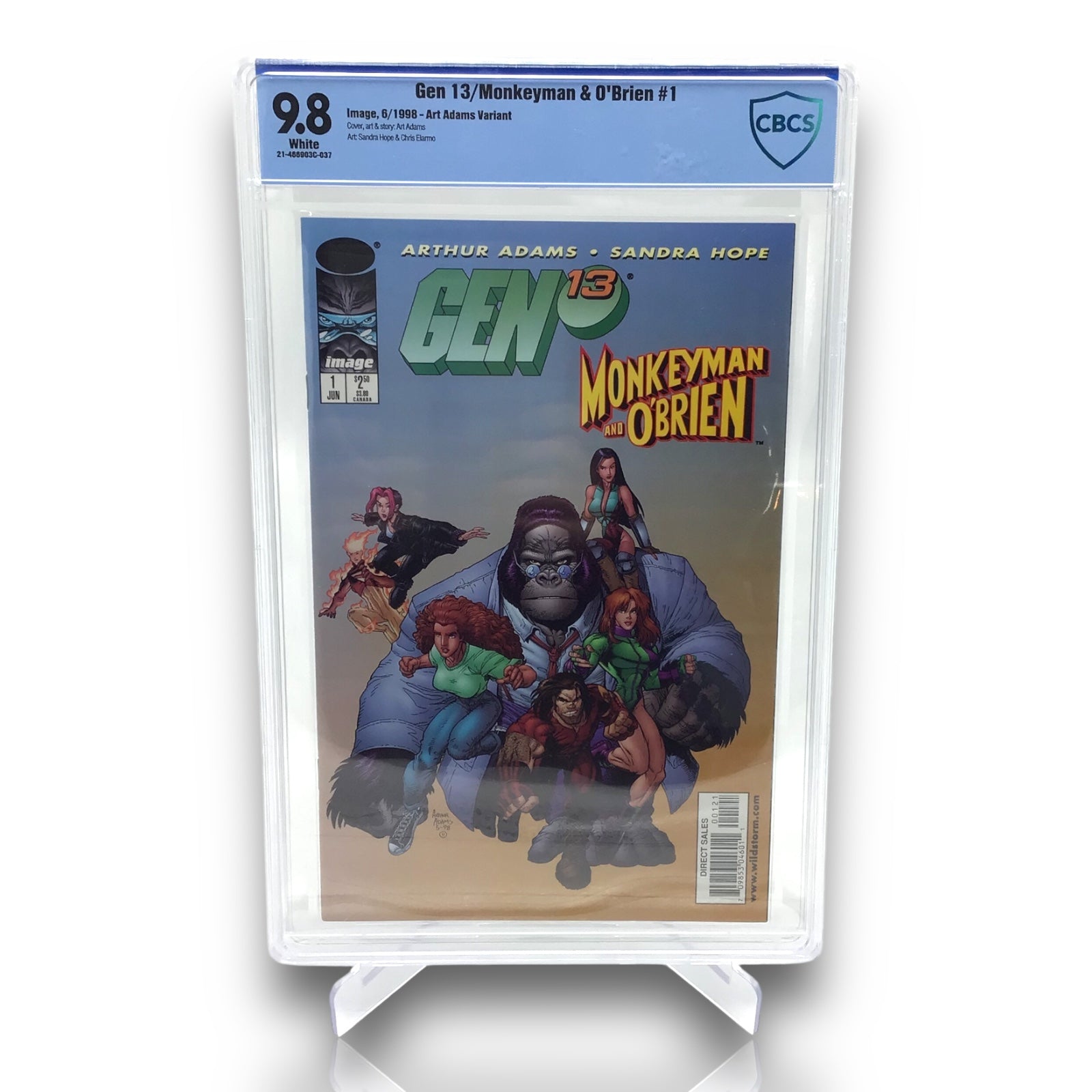 Gen 13/Monkeyman & O'Brien #1 CBCS 9.8 Art Adams Variant