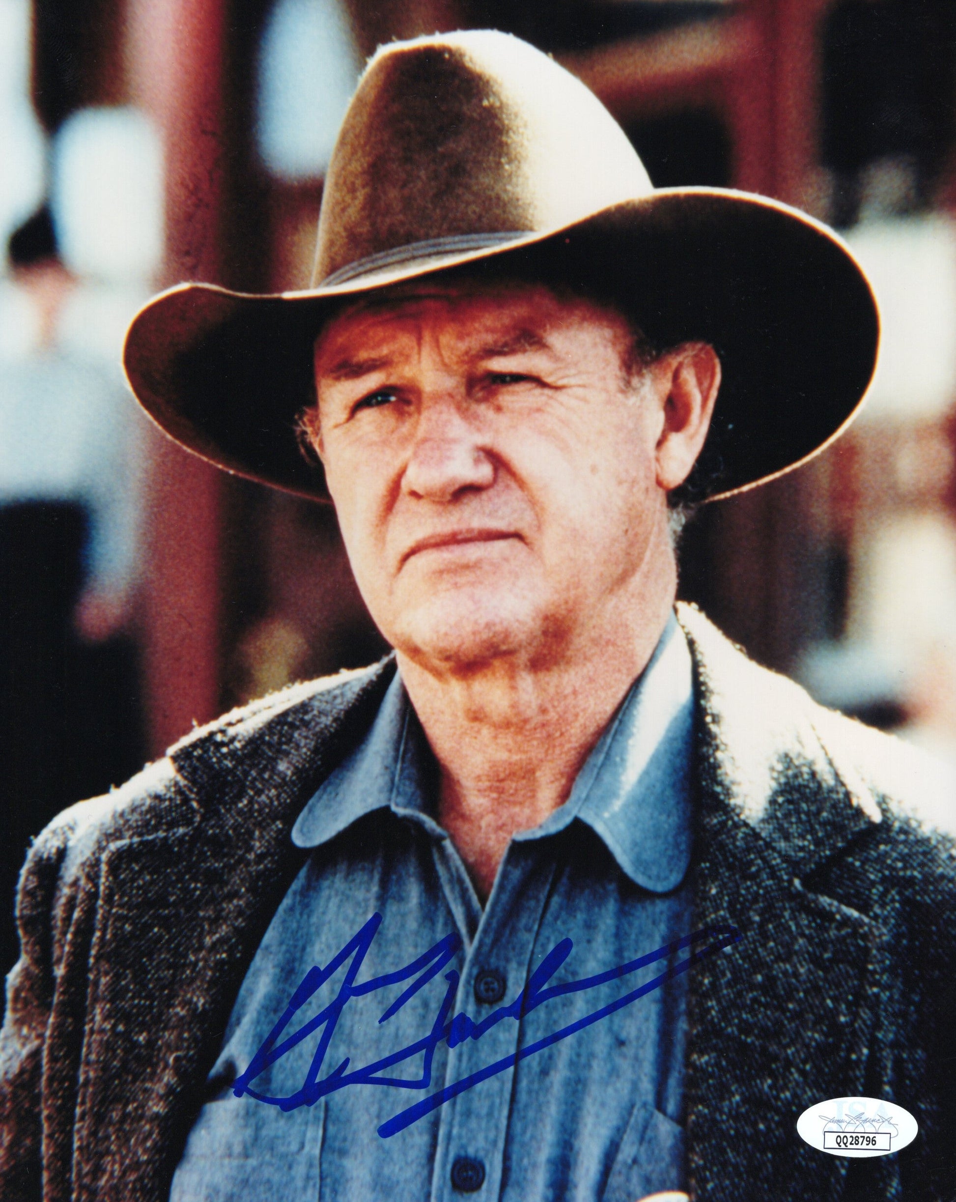 Gene Hackman Signed Photo 8x10, Gene Hackman Autograph in Unforgiven, JSA and PSA Letter Double Certified Authentic QQ28796