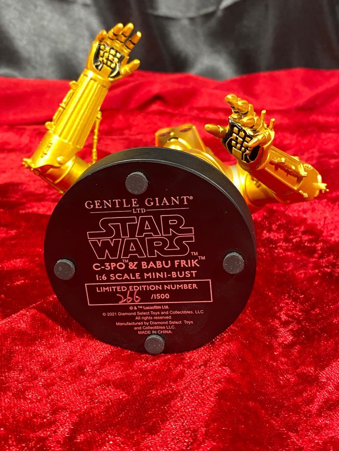 Diamond Select Star Wars Statues C-3PO & Babu Frik 1/6 6 Bust Limited  Edition (The Rise of Skywalker)