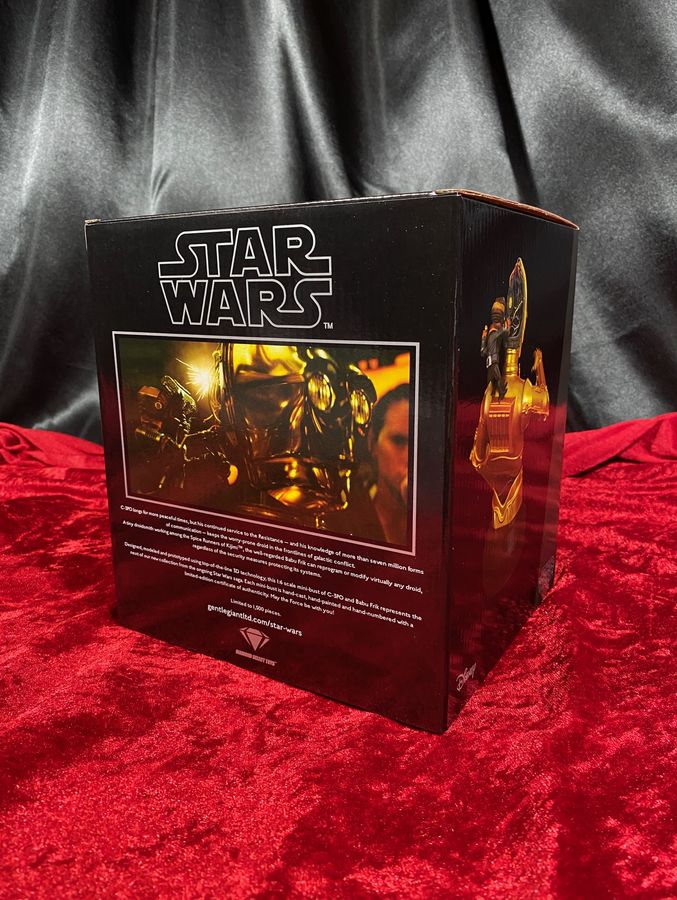 Gentle Giant Star Wars Rise of Skywalker C-3PO and Babu Frik Bust Statue