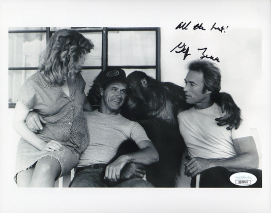 Geoffrey Lewis Signed Photo 8x10 JSA Certified Every Which Way But Loose