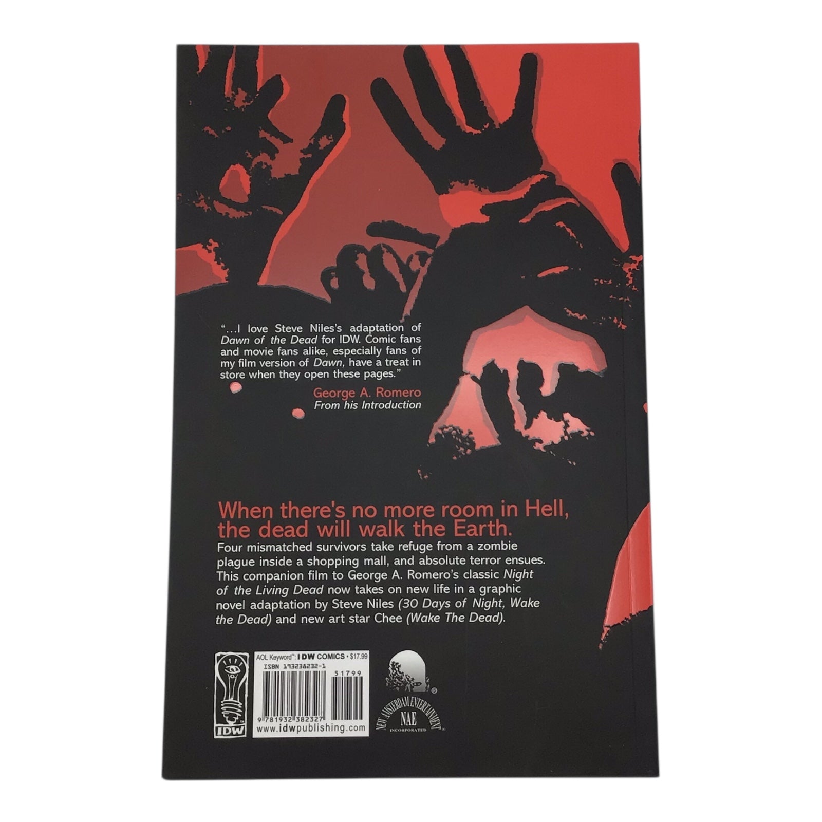 George A. Romero’s Dawn of the Dead – Paperback (Signed by Author, IDW, Like New)
