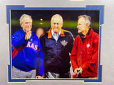 George Bush Jr. and Sr. and Nolan Ryan 3D Matted Plaque