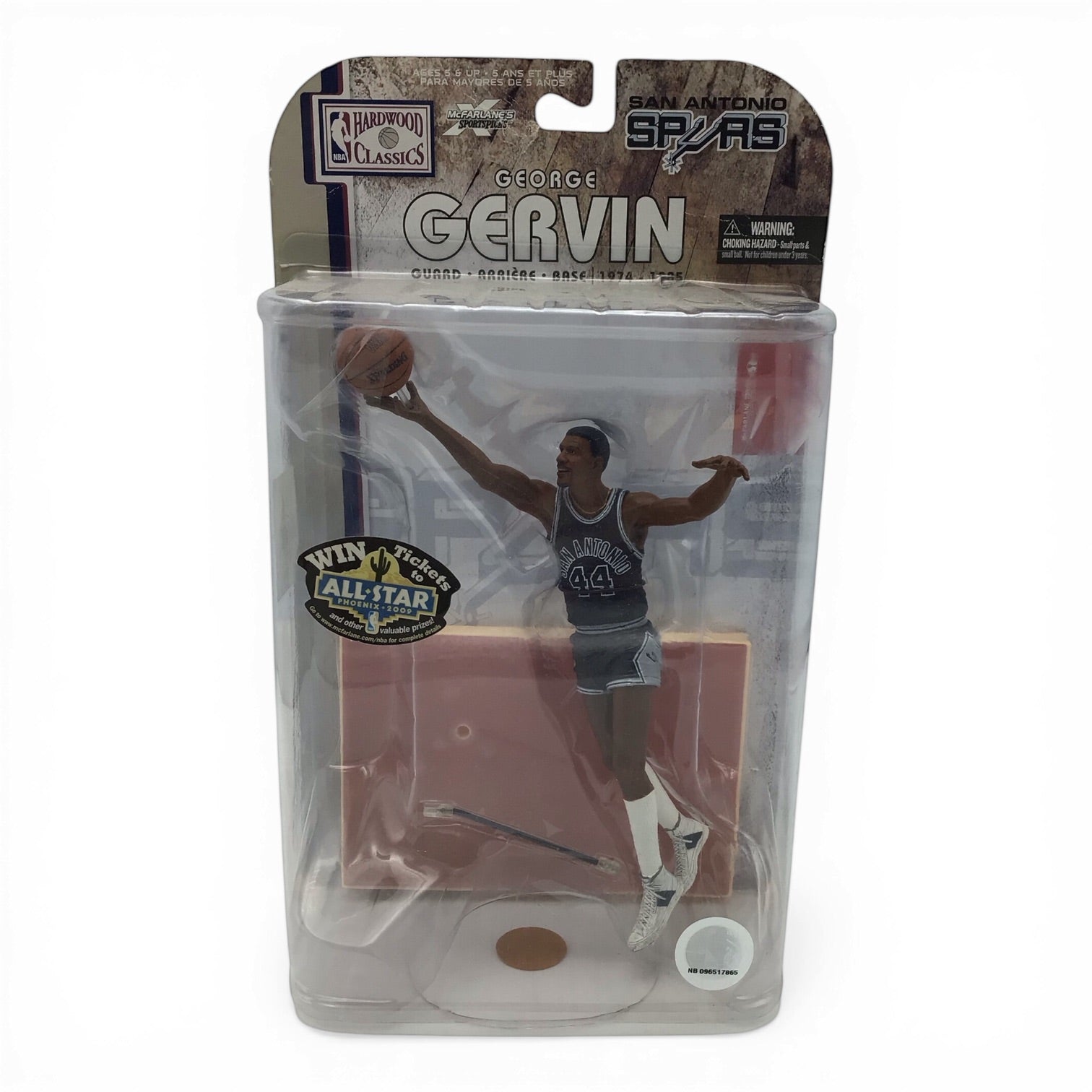 George Gervin McFarlane Hardwood Classics 2008 Basketball Figure