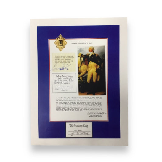 George Washington Hair Clipping with Certificate of Authenticity