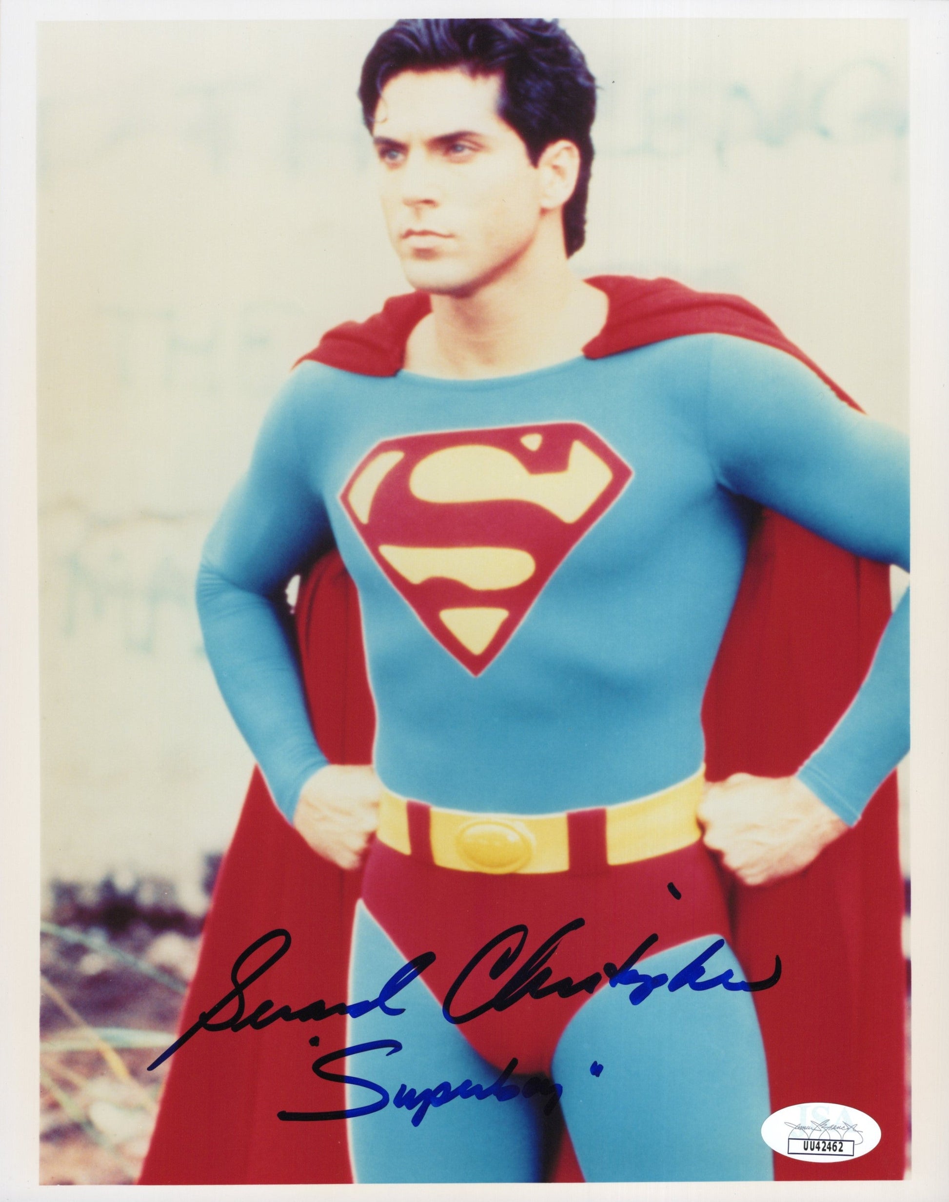 Gerard Christopher as Superboy Signed Photo 8x10, JSA and PSA Letter Double Certified Authentic UU42462