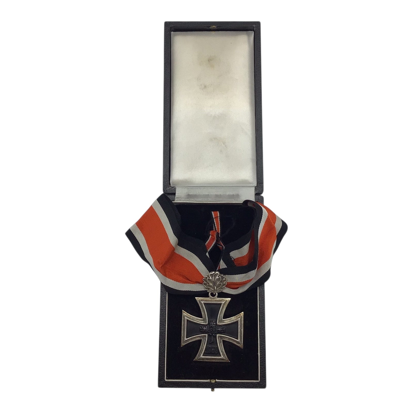 German 1939 800 Silver Knight's Oak Iron Cross in Presentation Case