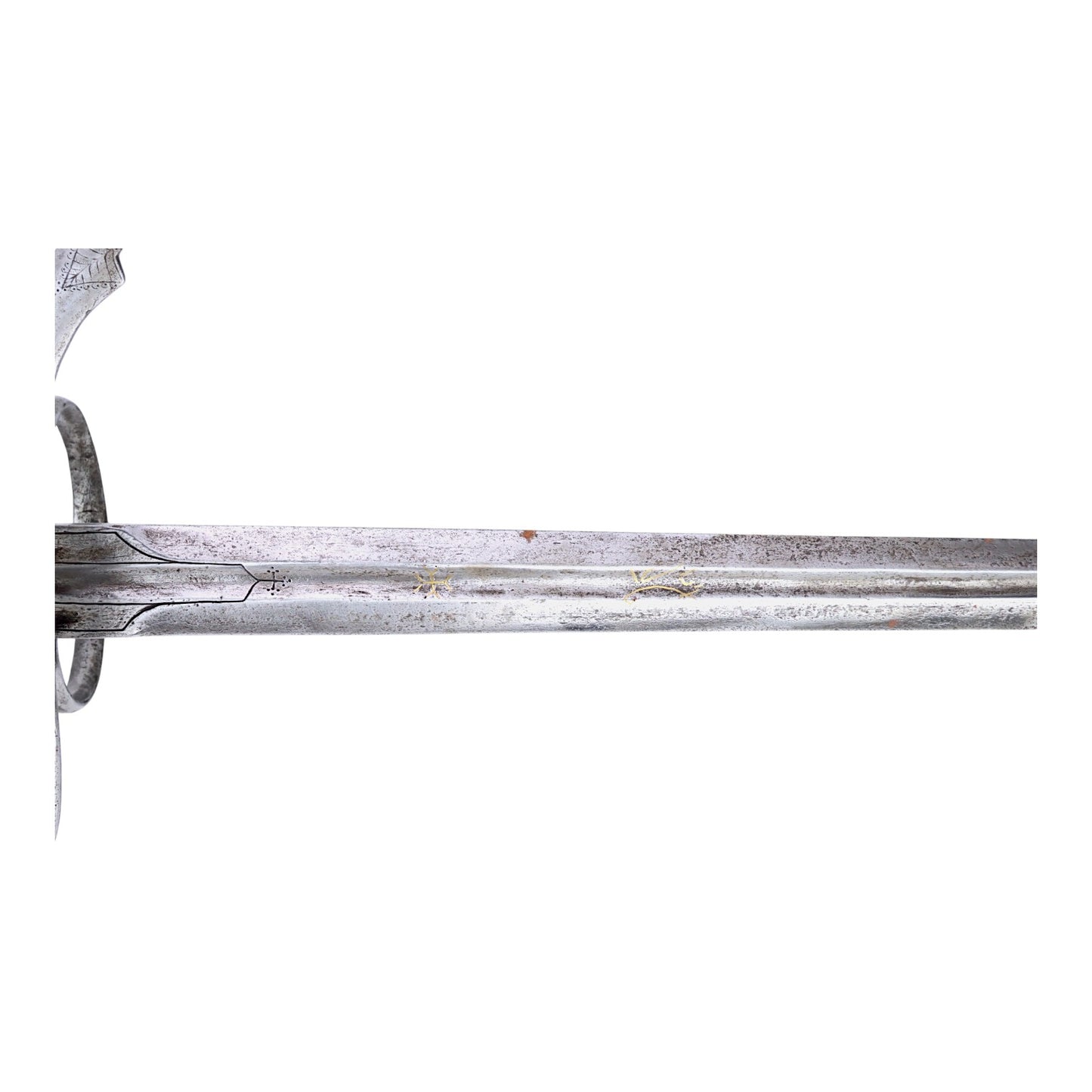 German-Austrian Estoc c.1520 with Latten Cross, Passau Wolf & Original Grip