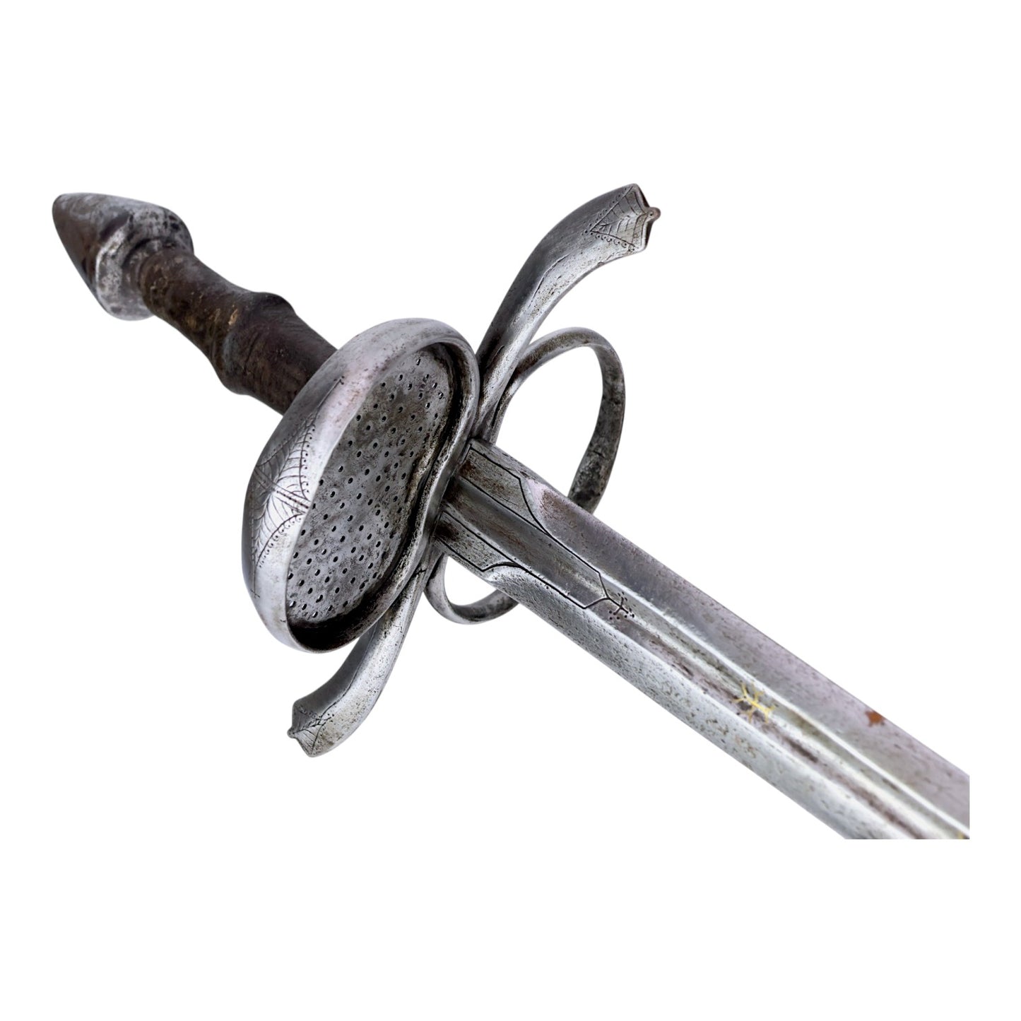 German-Austrian Estoc c.1520 with Latten Cross, Passau Wolf & Original Grip