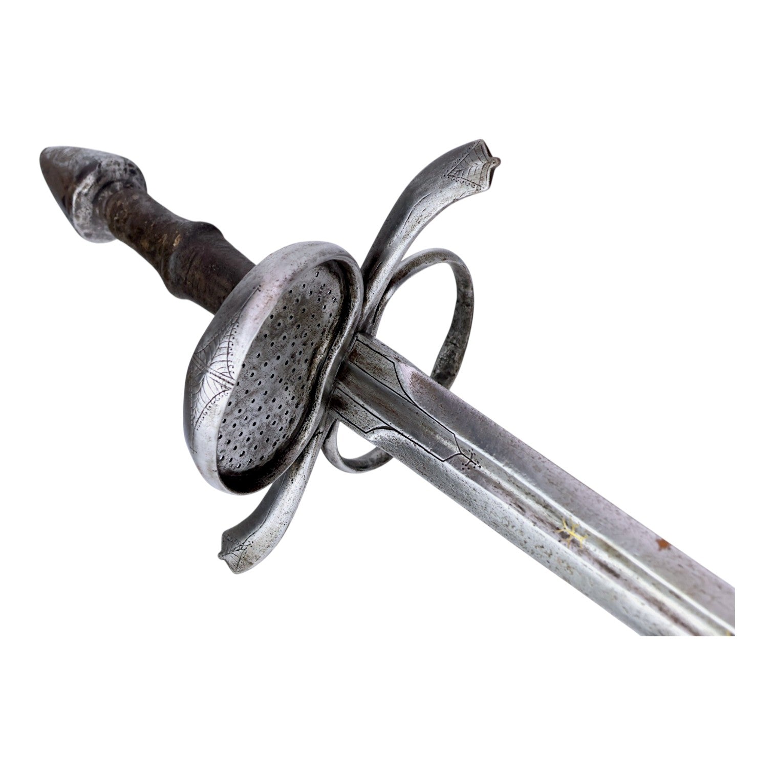 German-Austrian Estoc c.1520 with Latten Cross, Passau Wolf & Original Grip