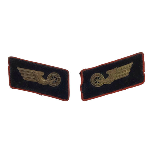 German "Deutsche Reichsbahn" (German National Railway) Collar Tabs | German WW2