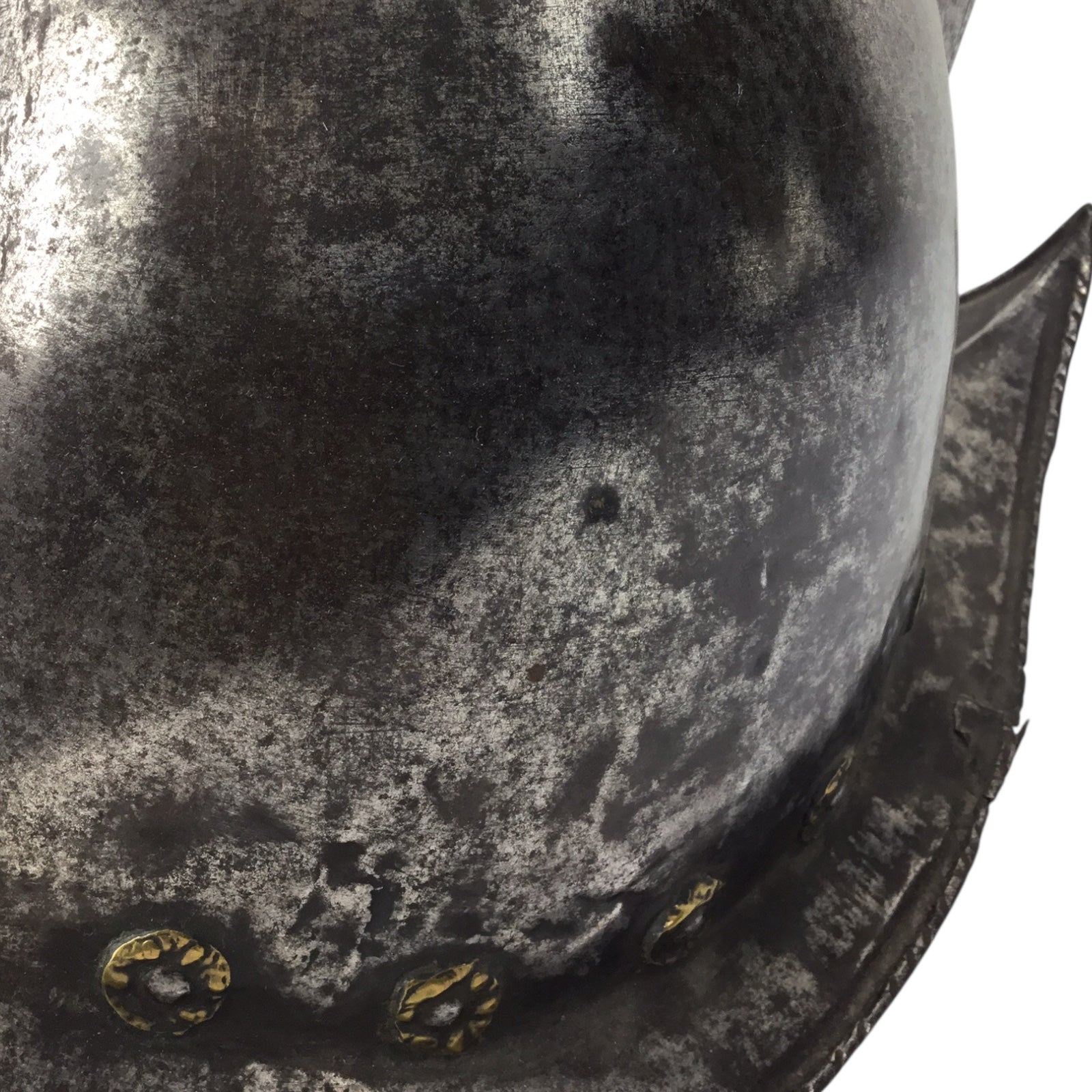 German High Comb Morion Helmet with Battle Damage Circa 16th to 17th Century from Peter Finer Gallery
