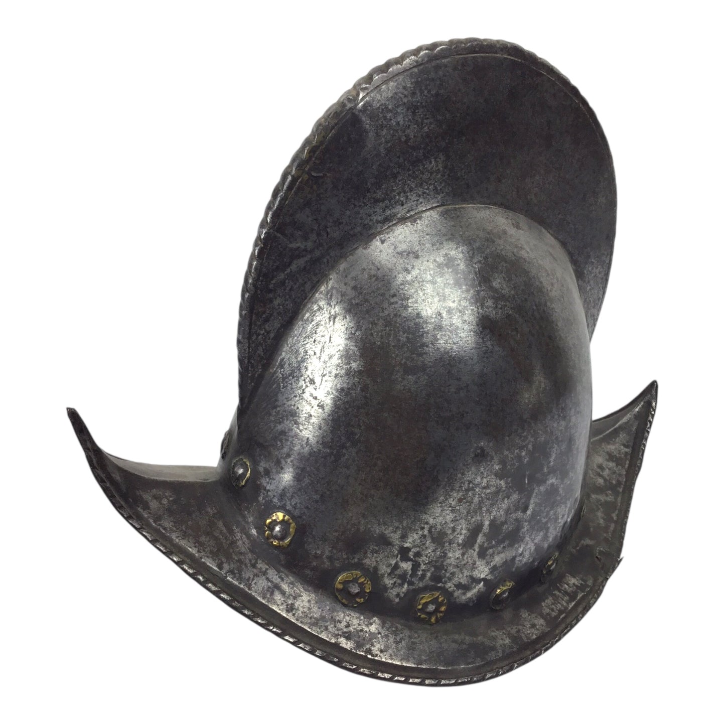 German High Comb Morion Helmet with Battle Damage Circa 16th to 17th Century from Peter Finer Gallery