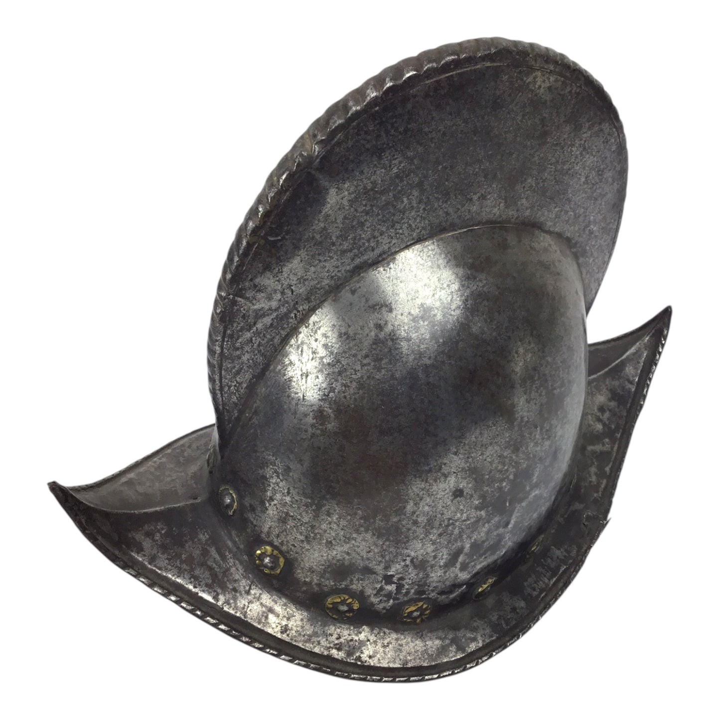 German High Comb Morion Helmet with Battle Damage Circa 16th to 17th Century from Peter Finer Gallery