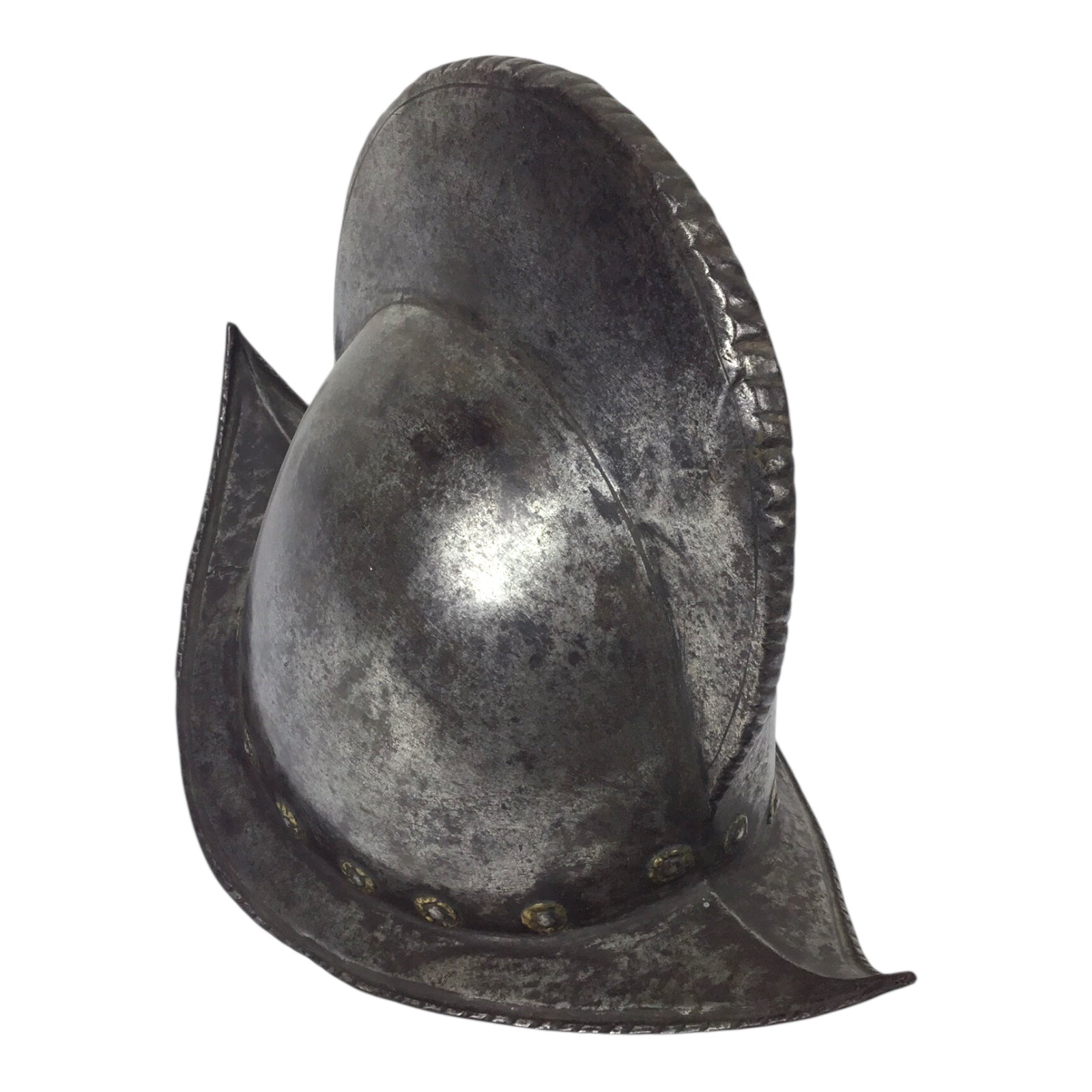 German High Comb Morion Helmet with Battle Damage Circa 16th to 17th Century from Peter Finer Gallery