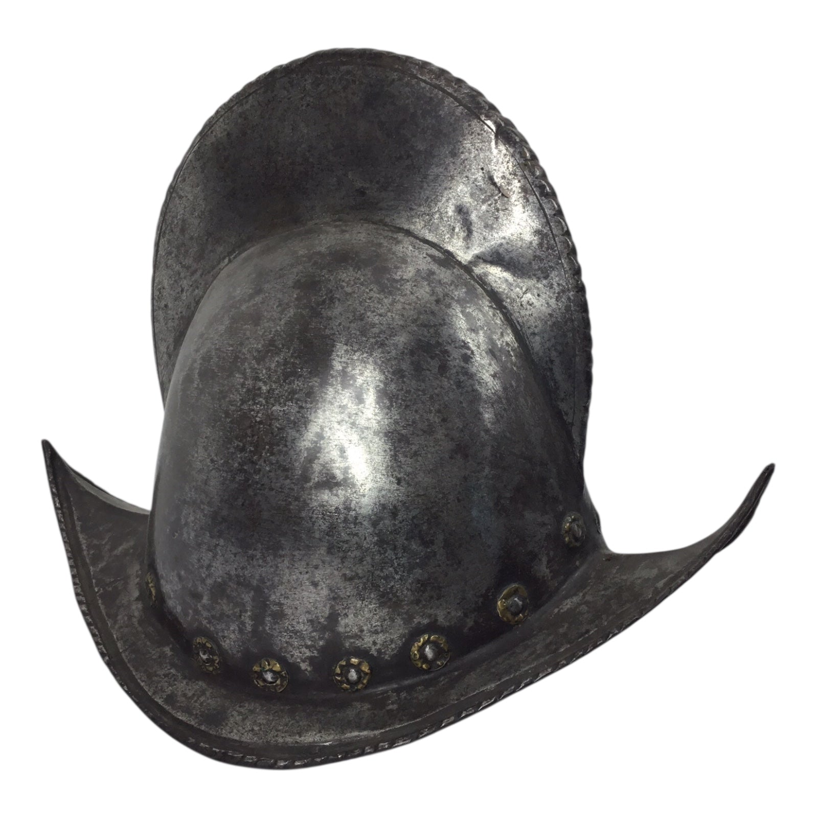 German High Comb Morion Helmet with Battle Damage Circa 16th to 17th Century from Peter Finer Gallery