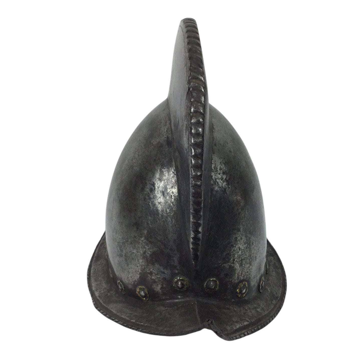 German High Comb Morion Helmet with Battle Damage Circa 16th to 17th Century from Peter Finer Gallery