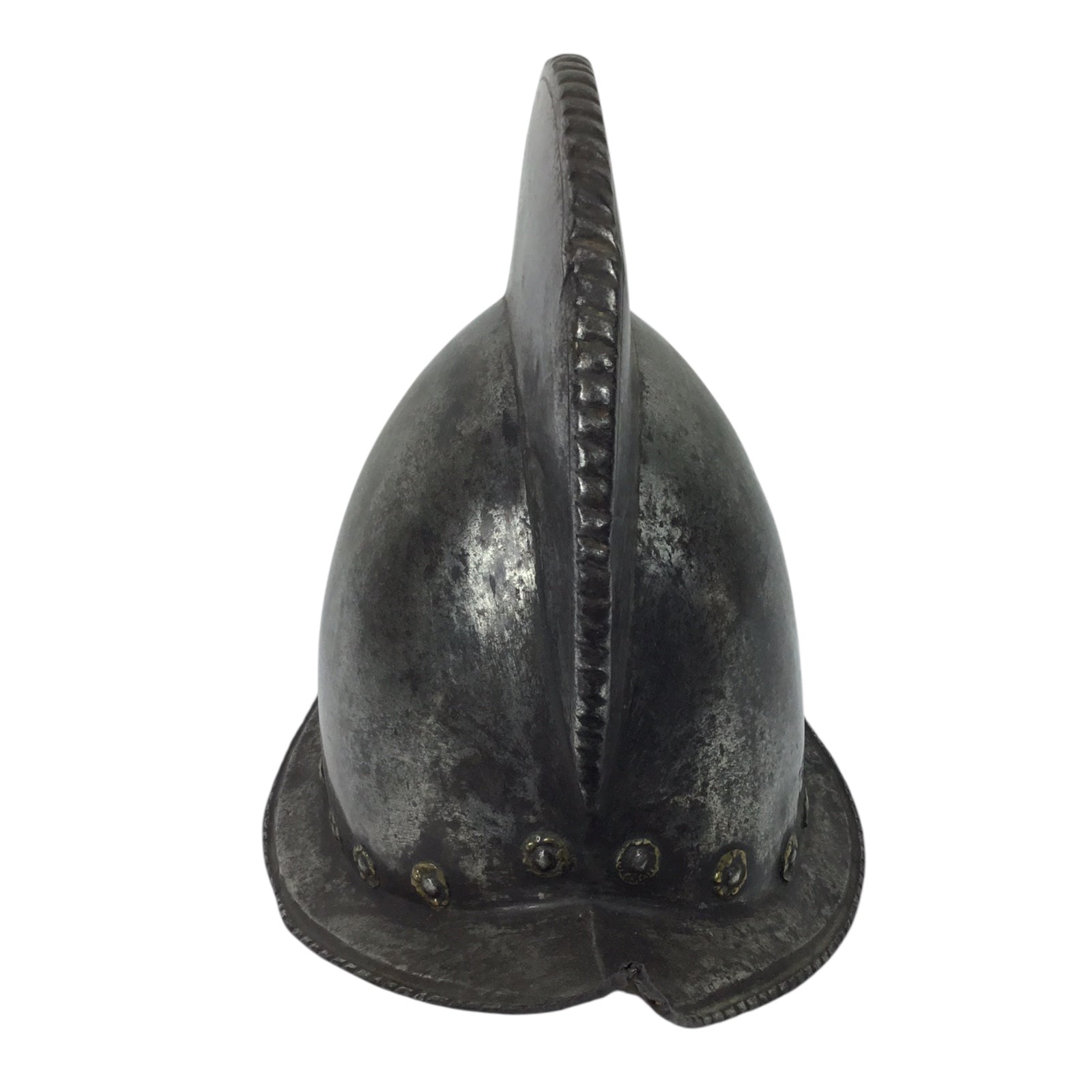 German High Comb Morion Helmet with Battle Damage Circa 16th to 17th Century from Peter Finer Gallery
